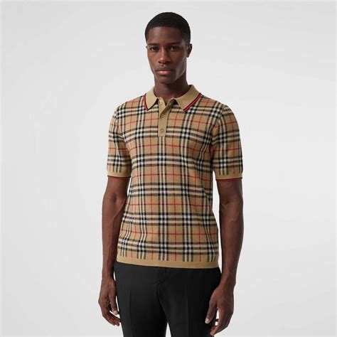 burberry langarm poloshirt herren|Burberry polo shirt men.